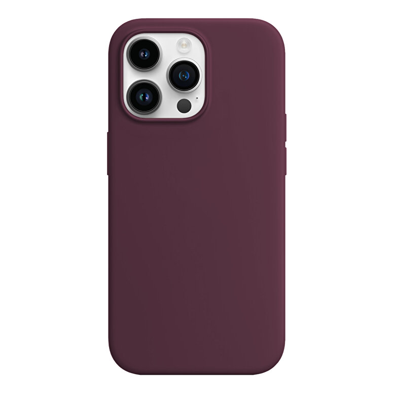 Buff iPhone 15 Pro Max Rubber Fit Kılıf Wine Red 8683548218551