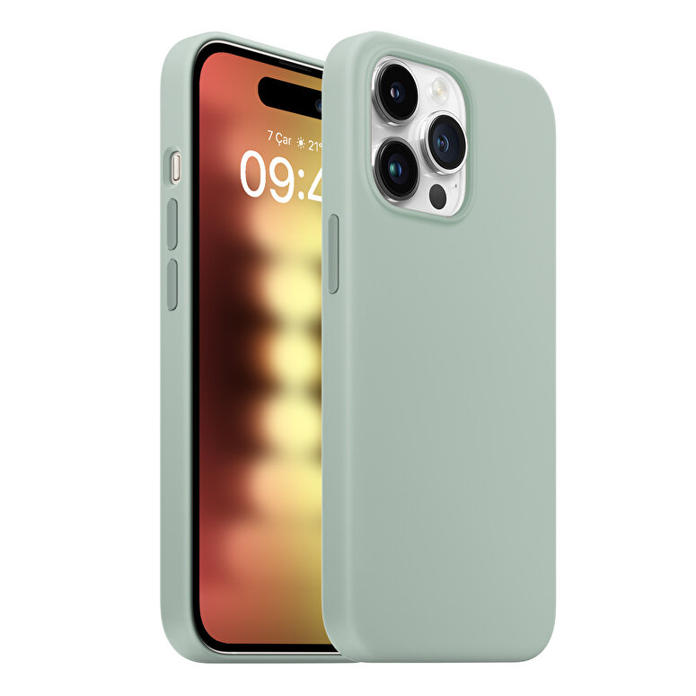 Buff iPhone 15 Pro Rubber Fit Kılıf Succulent 8683548218636