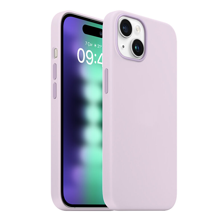 Buff iPhone 15 Plus Rubber Fit Kılıf Lily 8683548218674