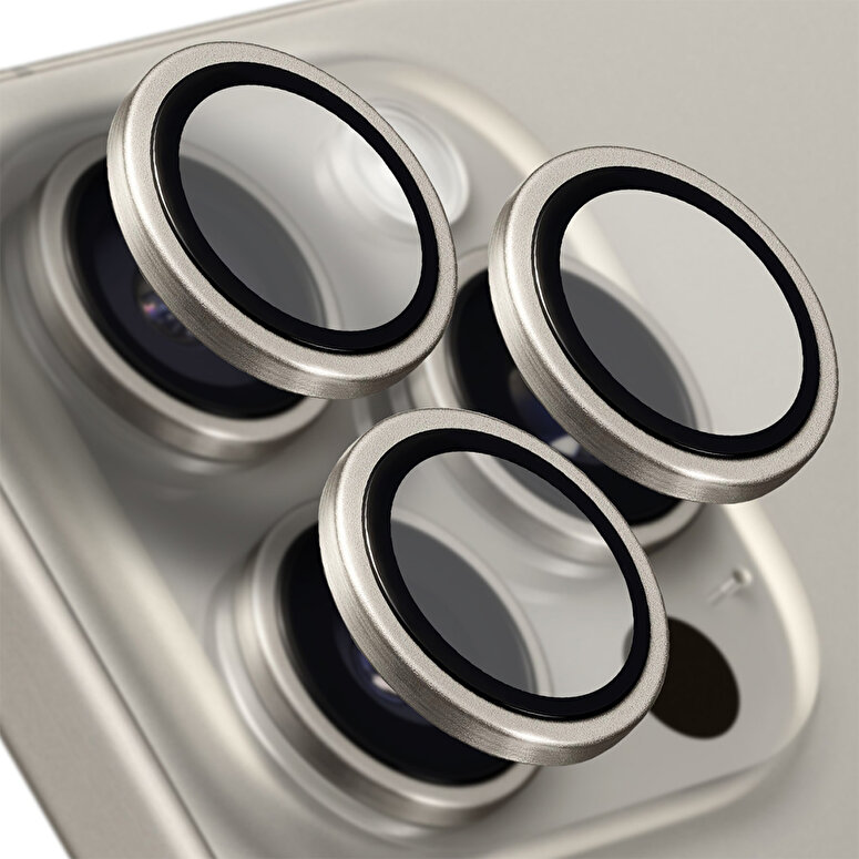 Buff iPhone 15 Pro Max / 15 Pro Titanyum Lens-Gri 8683548219640