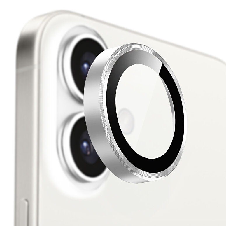 Buff iPhone 16/Plus Metal Kamera Lens - Silver 8684387701969
