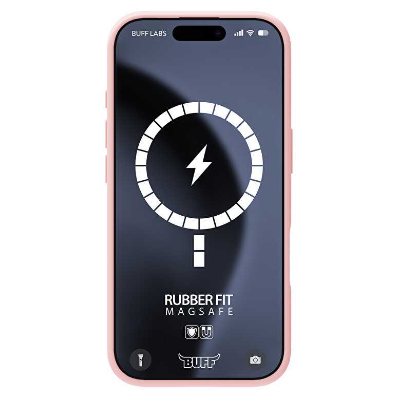 Buff iPhone 16 Pro Magsafe Rubber Fit Kılıf Pembe 8684387702324