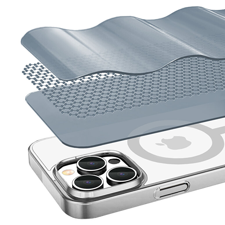 Buff iPhone 16 Pro Max Magsafe Slim Kılıf Silver 8684387702577