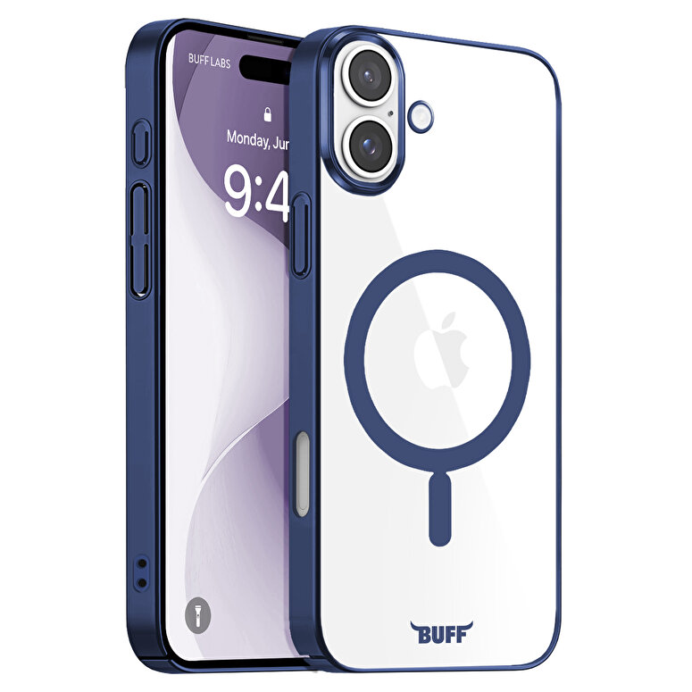 Buff iPhone 16 Plus Magsafe Slim Fit Kılıf Mavi 8684387702645