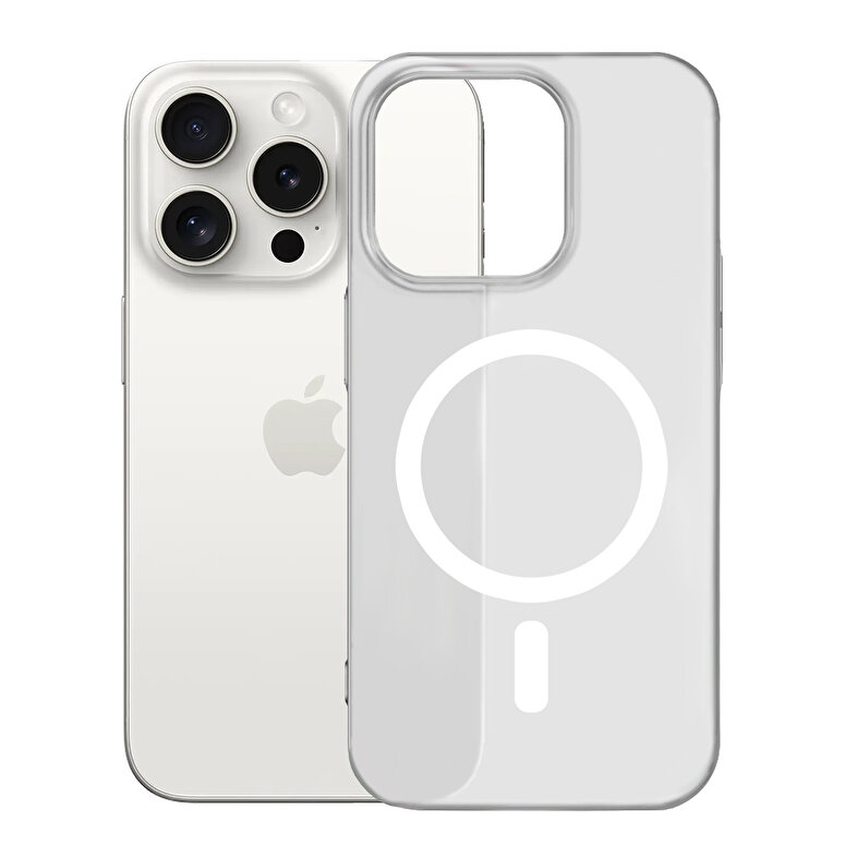 Buff iPhone 16 Pro Magsafe Slimfy Kılıf Beyaz 8684387702737