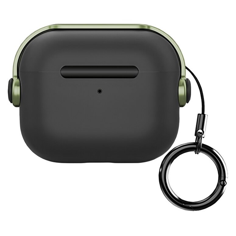 Buff Airpods 4 Kilitli DjPods Kılıf Black- Green 8684387704298