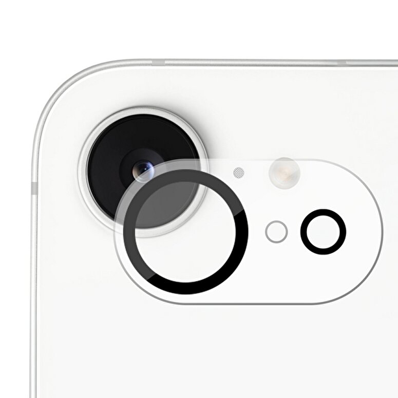 Buff iPhone 16E Şeffaf Kamera Lens Koruyucu 8684387704397