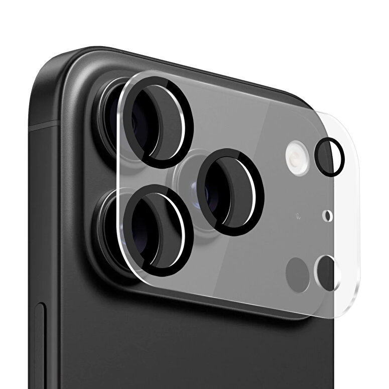 Buff iPhone 17 Pro Şeffaf Kamera Lens Koruyucu 8684387704748