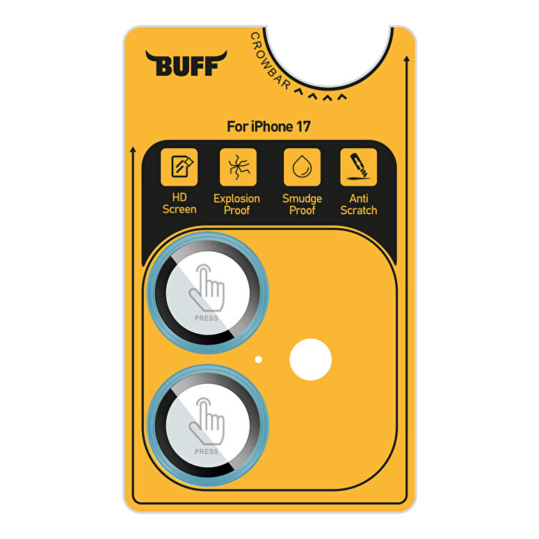 Buff iPhone 17 Metal Kamera Lens Koruyucu Green 8684387704809