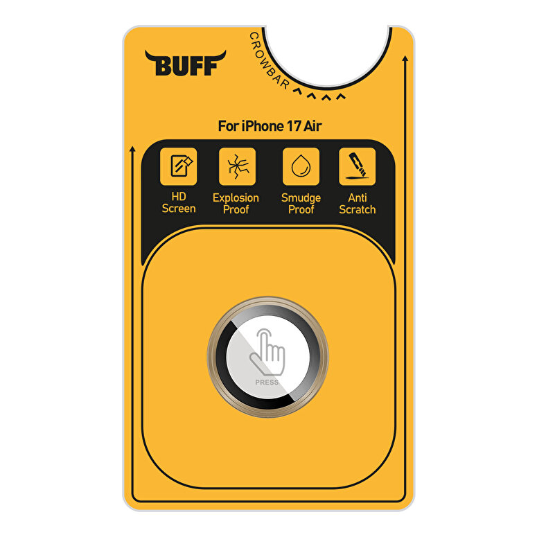 Buff iPhone 17 Air Metal Kamera Lens Koruyucu Gold 8684387704830