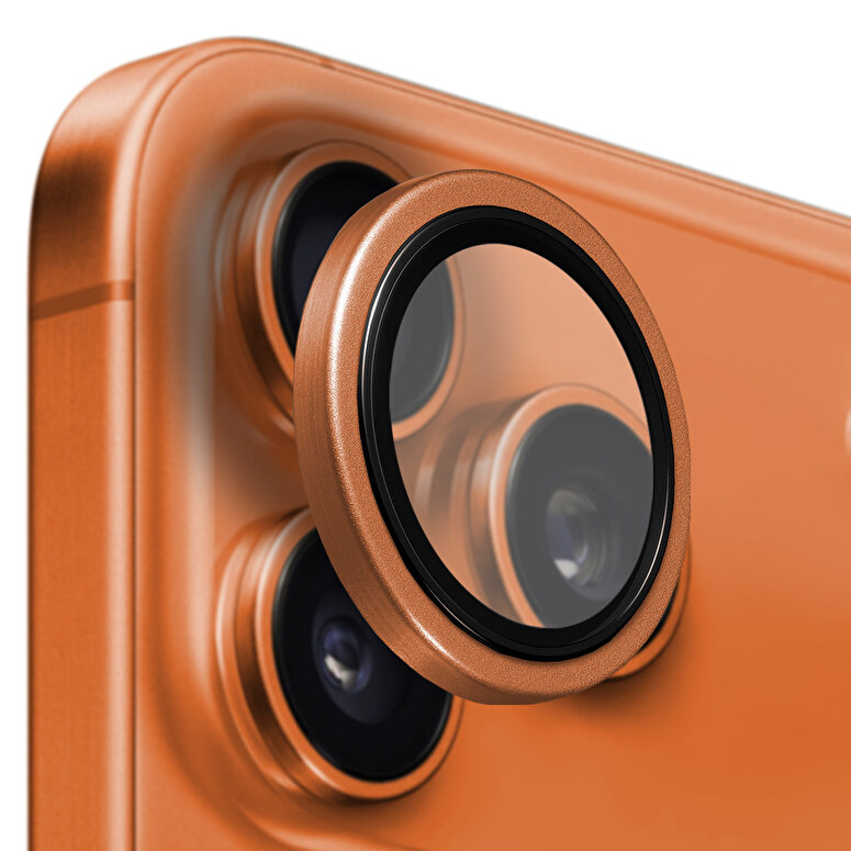 Buff iPhone 17 Pro Metal Kamera Lens Koruyucu Oran 8684387704908