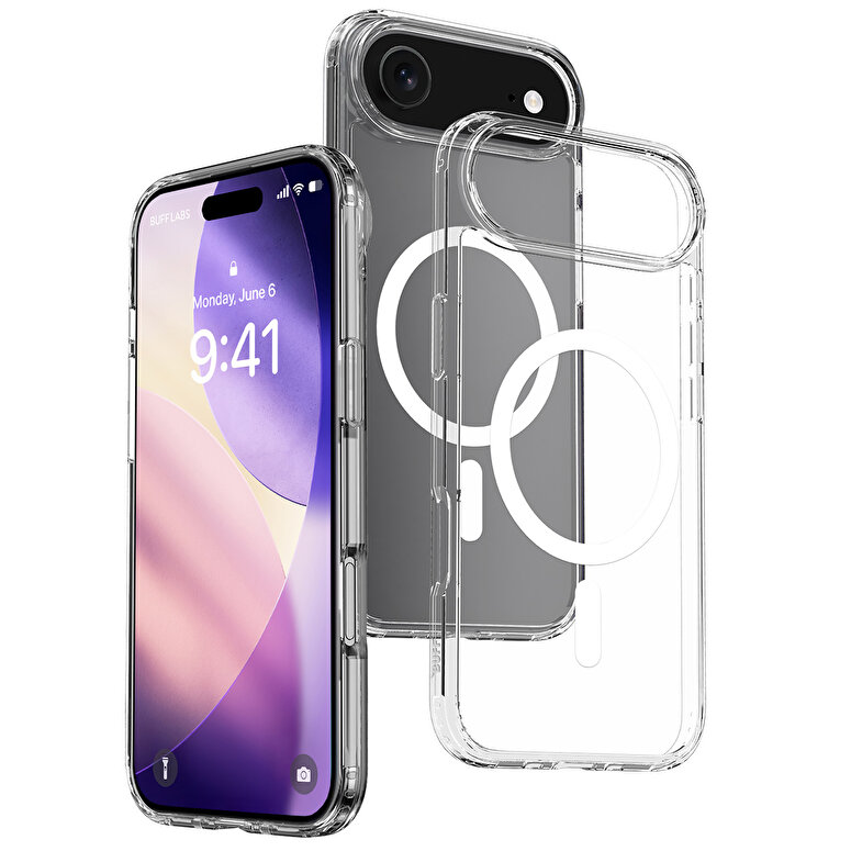 Buff iPhone 17 Air Şeffaf Kılıf - Magsafe Air Hybr 8684387705011