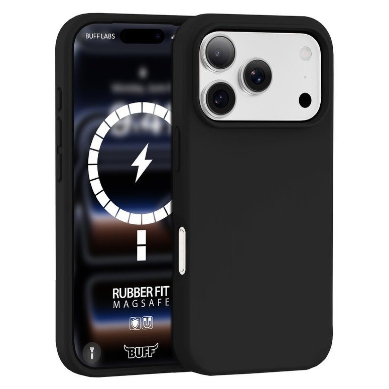 Buff iPhone 18 Pro / 17 Pro MagSafe Rubber Fit Kılıf - Siyah 8684387708395