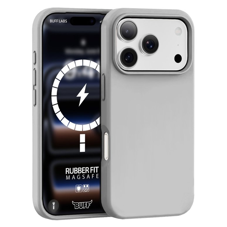 Buff iPhone 18 Pro / 17 Pro MagSafe Rubber Fit Kılıf - Gri 8684387708401