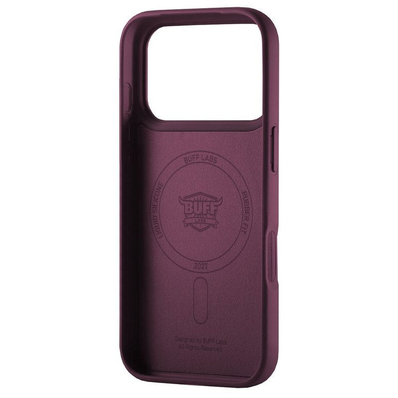 Buff iPhone 18 Pro / 17 Pro MagSafe Rubber Fit Kılıf - Dark Cherry 8684387708425