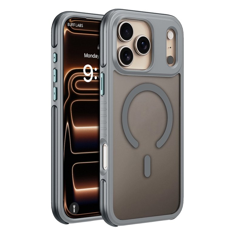 Buff iPhone 18 Pro Max / 17 Pro Max MagSafe Air Bumper Kılıf - Gri 8684387708449