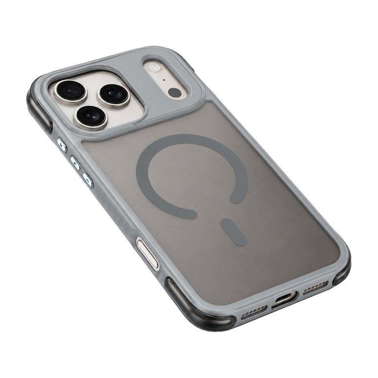 Buff iPhone 18 Pro Max / 17 Pro Max MagSafe Air Bumper Kılıf - Gri 8684387708449
