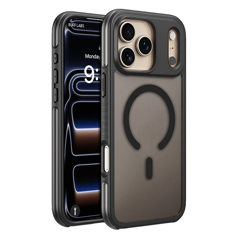 Buff iPhone 18 Pro / 17 Pro MagSafe Air Bumper Kılıf - Gri