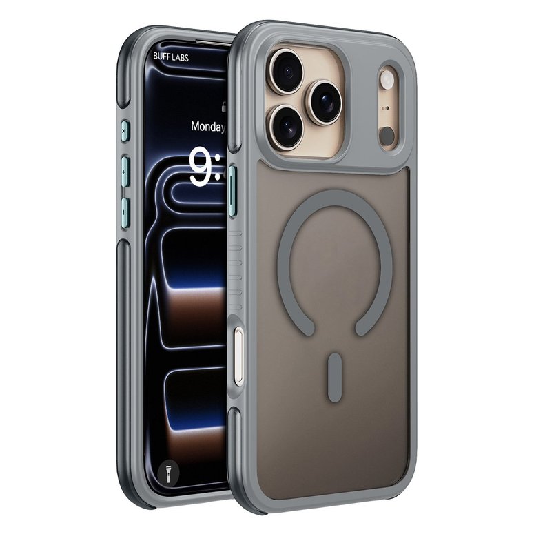 Buff iPhone 18 Pro / 17 Pro MagSafe Air Bumper Kılıf - Gri 8684387708487