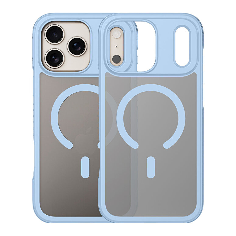 Buff iPhone 18 Pro / 17 Pro MagSafe Air Bumper Kılıf - Açık Mavi