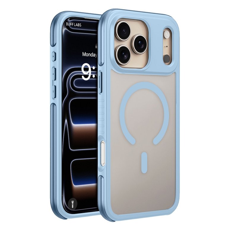 Buff iPhone 18 Pro / 17 Pro MagSafe Air Bumper Kılıf - Açık Mavi 8684387708494