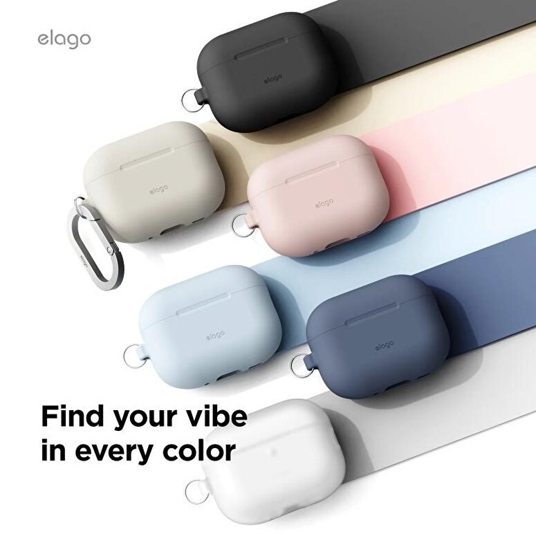 Elago Apple AirPods Pro 3 Silikon Hang Kılıf – Açık Mavi 8800254480953