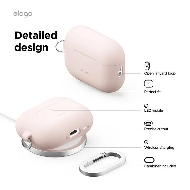 Elago Apple AirPods Pro 3 Silikon Hang Kılıf – Jean Indigo 8800254481011