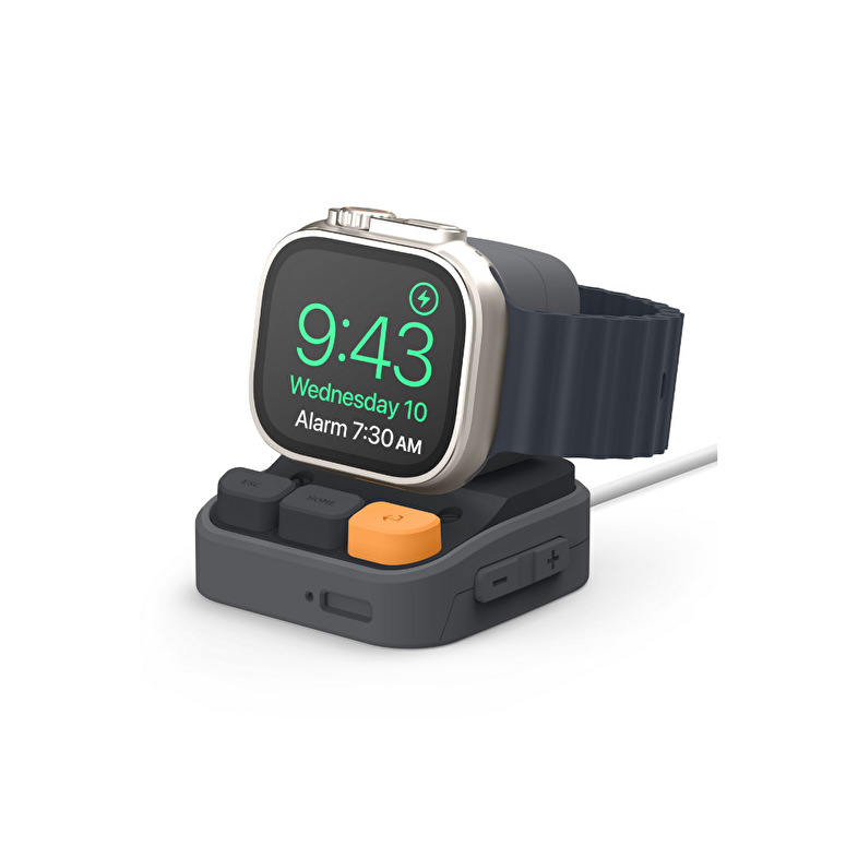 Elago Apple Watch Silikon Şarj Standı - Gri 8809863850645