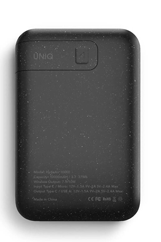 Uniq 10.000mAh Kablosuz 18W Standlı Powerbank-Gri 8886463669228