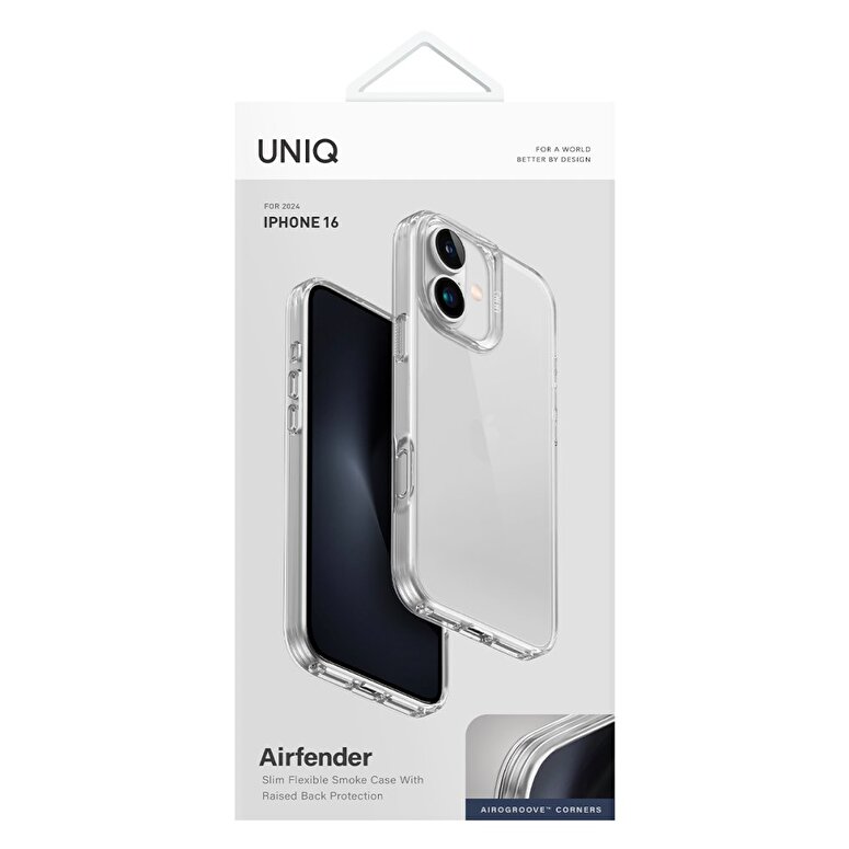 Uniq iPhone 16 Air Fender Kapak - Şeffaf 8886463689417