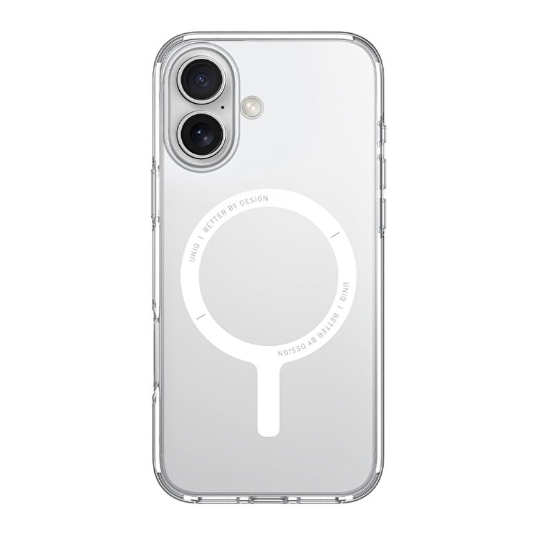 Uniq iPhone 16 Clario Magsafe Kapak - Şeffaf 8886463689509