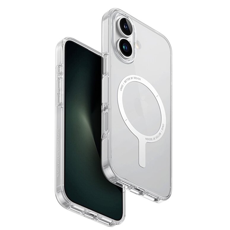 Uniq iPhone 16 Plus Clario Magsafe Kapak - Şeffaf 8886463689622