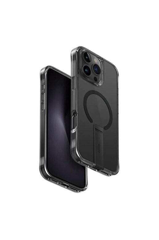 Uniq iPhone 16 Pro  Standlı Magsafe Kılıf - Siyah 8886463690727