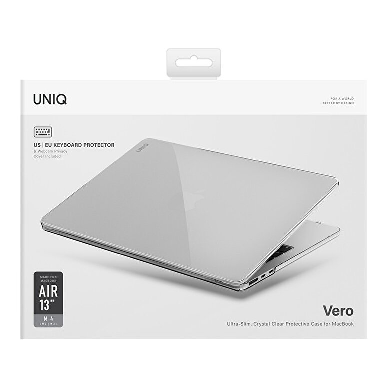 Uniq MacBook Air 13 Vero MacBook Kılıf - Şeffaf 8886463693117