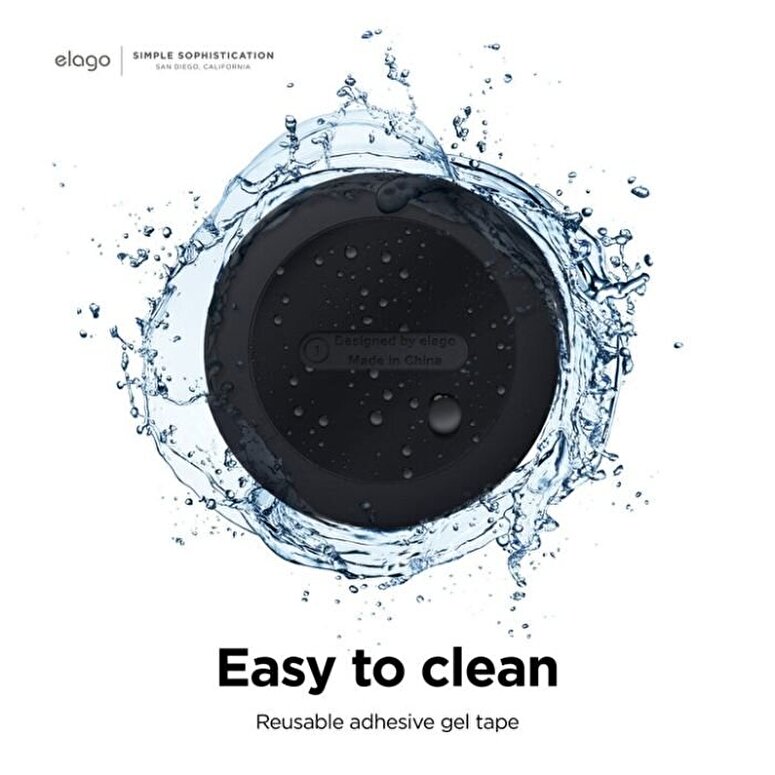 Elago Apple Silikon AirTag Kılıfı EATPAD-BK-2P
