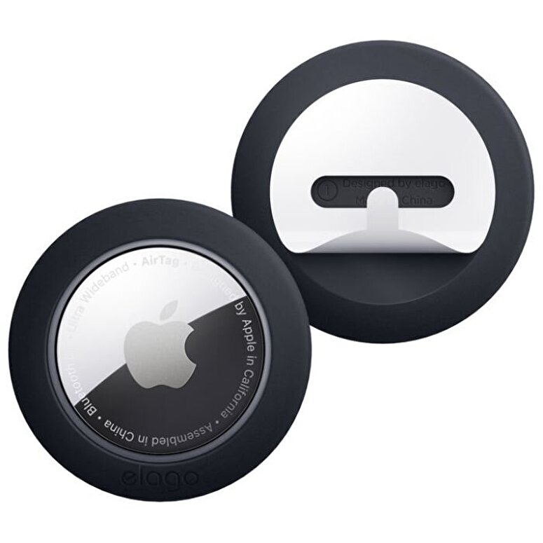 Elago Apple Silikon AirTag Kılıfı EATPAD-BK-2P