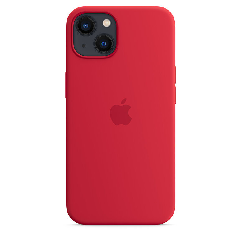 iPhone 13 için MagSafe özellikli Silikon Kılıf - (PRODUCT)RED MC4E4ZM/A