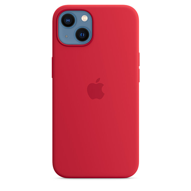 iPhone 13 için MagSafe özellikli Silikon Kılıf - (PRODUCT)RED MC4E4ZM/A