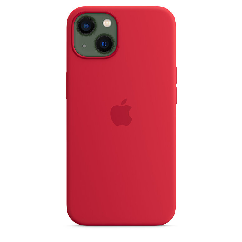 iPhone 13 için MagSafe özellikli Silikon Kılıf - (PRODUCT)RED MC4E4ZM/A
