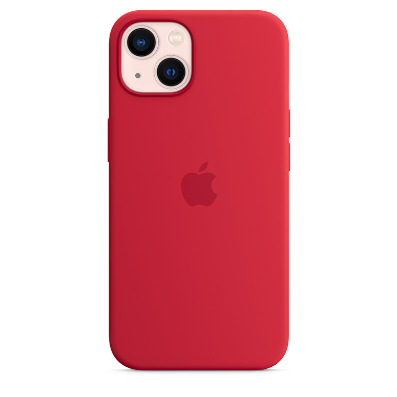 iPhone 13 için MagSafe özellikli Silikon Kılıf - (PRODUCT)RED MC4E4ZM/A