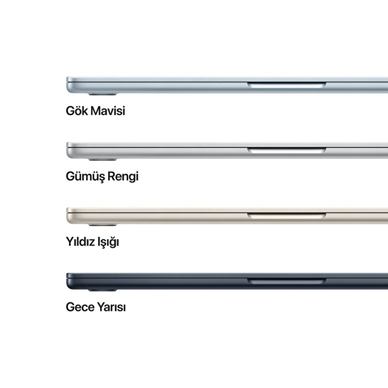 Apple MacBook Air 13' M4 Çip 10 Çekirdekli CPU 8 Çekirdekli GPU 16GB Bellek 256GB SSD Gök Mavisi MC6T4TU/A