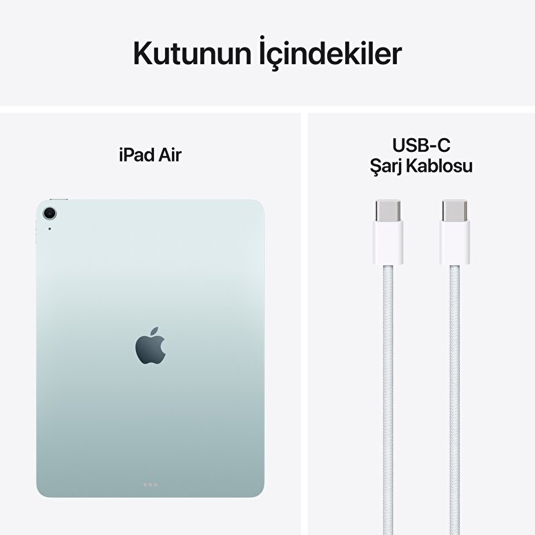Apple 13 inç iPad Air M3 Wi-Fi 128GB Mavi MCNJ4TU/A