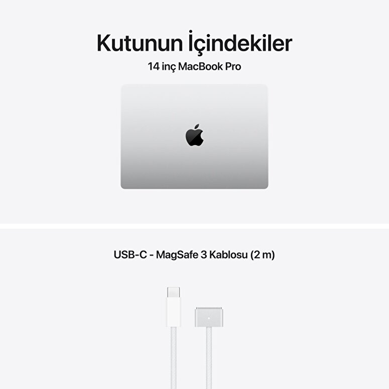 MacBook Pro 14 inç M5 Çip 10 çekirdekli CPU 10 çekirdekli GPU 16GB Bellek 512GB SSD Gümüş MDE44TU/A