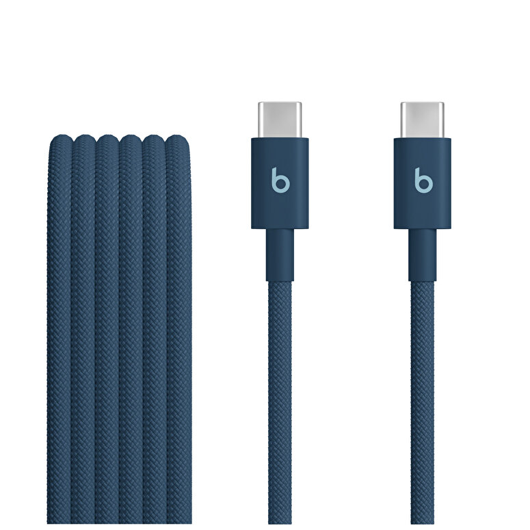 Beats USB-C – USB-C Örgü Kablo (1,5 m) – Lazer Lacivert