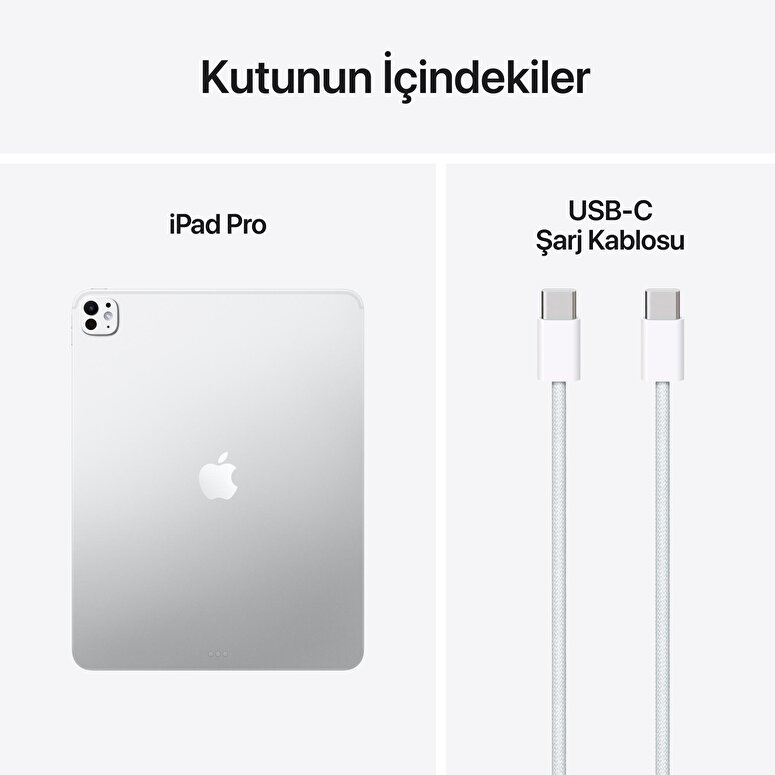 Apple 13 inç iPad Pro M5 Wi-Fi 1TB Nano-Texture Cam Gümüş MDYR4TU/A