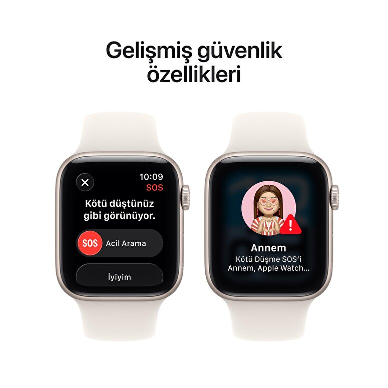 Apple Watch SE 3 GPS 40mm Gece Yarısı Alüminyum Kasa ve Gece Yarısı Spor Kordon - S/M MEH94TU/A