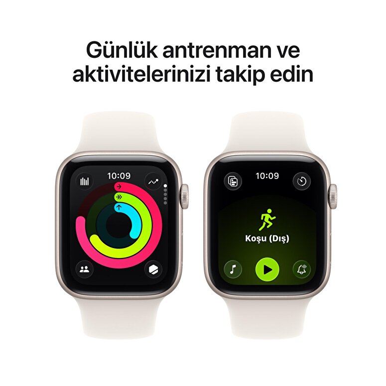 Apple Watch SE 3 GPS 40mm Gece Yarısı Alüminyum Kasa ve Gece Yarısı Spor Kordon - S/M MEH94TU/A