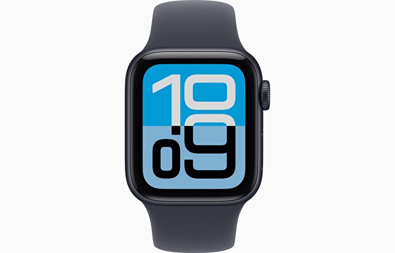 Apple Watch SE 3 GPS 40mm Gece Yarısı Alüminyum Kasa ve Gece Yarısı Spor Kordon - S/M MEH94TU/A