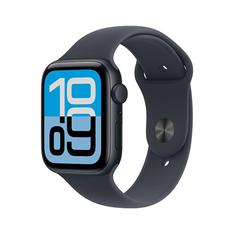 Apple Watch SE 3 GPS + Cellular 44mm Gece Yarısı Alüminyum Kasa ve Gece Yarısı Spor Kordon - S/M MEPH4TU/A