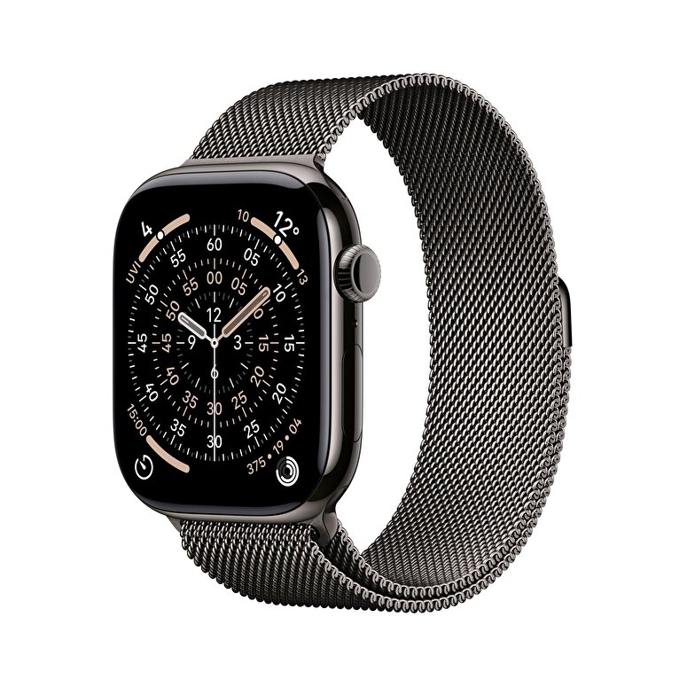 Apple Watch Series 11 GPS + Cellular 42mm Arduvaz Titanyum Kasa ve Arduvaz Milano Loop MF8U4TU/A